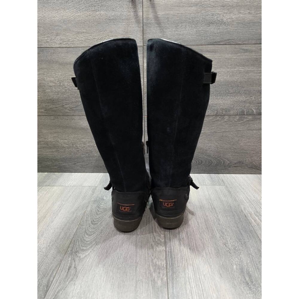 UGG Women's Thomsen Black Suede Knee-High Boots Size 9 S000048 - Picture 3 of 13